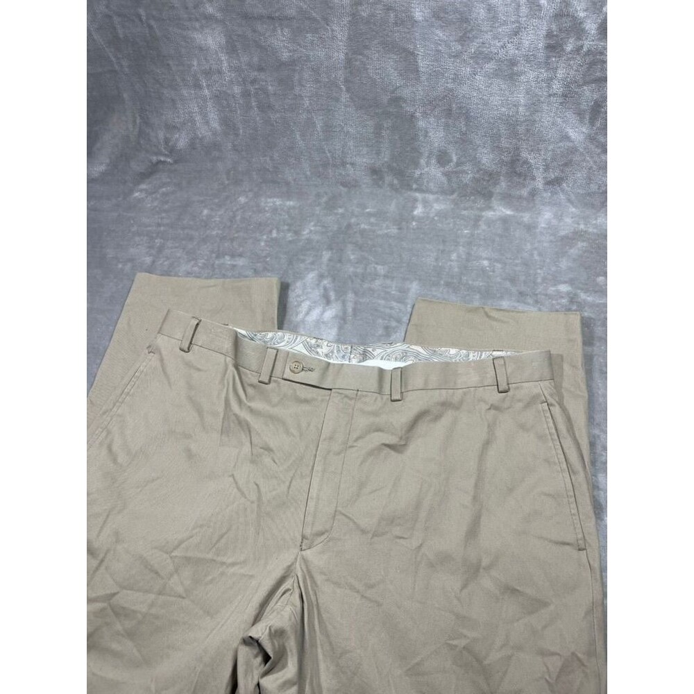 Lauren Ralph Lauren Pants Men Size 40Wx30L Tan Khaki Chino Flat Front Straight